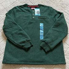NWT Coleman Sherpa Lined Henley Men’s Size L