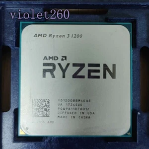 AMD Ryzen 3 1200 AM4 CPU Processor R3 1200 Quad Cores 4T 3.1GHz 8M Desktop 65W - Picture 1 of 1