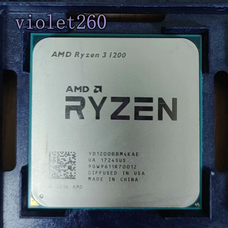 AMD Ryzen 3 1200 AM4 CPU Processor  R3 1200 Quad Cores 4T 3.1GHz 8M Desktop 65W - Image 1 of 1