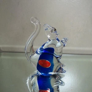 Vintage Murano Blue hand blown squirrel figurine - Picture 1 of 8