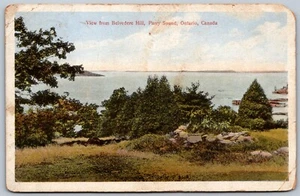 Postcard Parry Sound Ontario c1922 View From Belvedere Hill Scenic View - Picture 1 of 2
