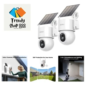 Solar Security Cameras Wireless Outdoor - 3K 5MP Home Security Camera, 360° P... - Picture 1 of 9