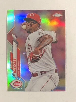 2020 Topps Chrome Refractor Raisel Iglesias Card #175 MINT Cincinnati Reds - Image 1 of 2