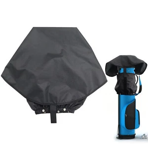 Golf Bag Rain Cover Waterproof Hood Protection Black Pack Lightweight Dust Cover - Picture 1 of 14