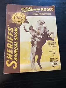 1948 Los Angeles Sheriffs Rodeo Program At The Memorial Coliseum. Roy & Dale - Picture 1 of 6