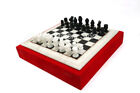 15" White Marble Chess Board With Marble Chess Pieces Handmade Home Decor
