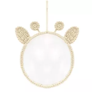 Wall Mirror 35cm Round Cotton Woven Giraffe Head Macrame Hanging Nursery Decor - Picture 1 of 1