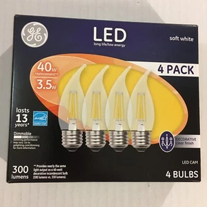 2 x 4 (8) GE LED Soft White Light Bulbs ~ 300 Lumens ~ 40w with 3.5w Energy Use! - Picture 1 of 8