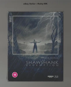 THE SHAWSHANK REDEMPTION - FILM VAULT UK EXCLUSIVE 4K + BLU RAY STEELBOOK - NEW - Picture 1 of 9