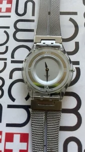 Swatch  Little While SFK120MA Skin 34mm X 3.9mm Stainless Steel Double Wrap Mesh - Picture 1 of 7