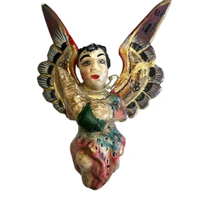 Primitive Hand Painted Plaster of Paris 12" Mexican Guatemalen Folk Art DAMAGED - Picture 1 of 22