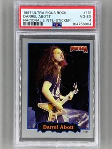 1997 Ultra Figus #131 Darrel Dimebag Abott Rock Nacional E Intl Sticker PSA 4 Po - Picture 1 of 2