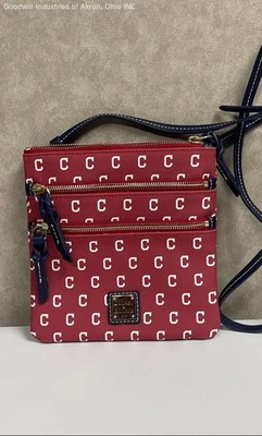 Сумка через плечо Dooney & Bourke MLB Cleveland Guardians красная тройная молния сертификат подлинности - Изображение 1 из 4