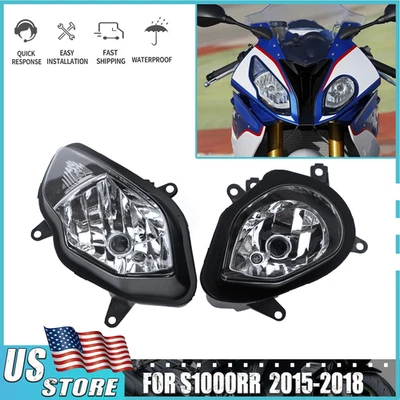 Lámpara de luces delanteras apta para BMW S1000RR conjunto de faros 2015-2018 Foto 1 de 4