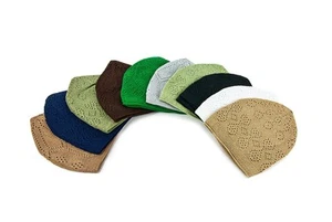 Turkish Muslim Kufi Hats Taqiya Takke Peci Islamic Caps Ramadan Eid Gifts - Picture 1 of 7