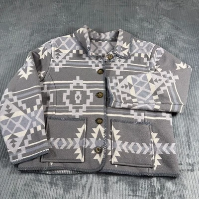 Woolrich Vintage Aztec Southwestern Reversible Womens Med Wool Navajo Blanket Ba - Image 1 of 4