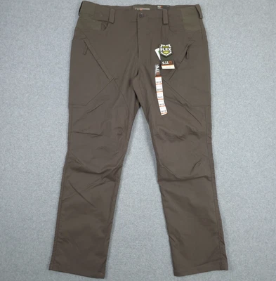 Pantalones tácticos 511 para hombre 38x32 marrón Capital Flex Tac elásticos utilitarios EDC carga Foto 1 de 4