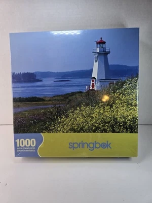 Springbok 1000 Piece Lighthouse Green Point New Brunswick Canada Puzzle  - Image 1 of 4