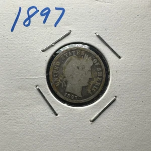 1897 Barber Dime - Good Condition - Philadelphia Mint - Picture 1 of 4