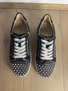 Christian Louboutin Vieira Women’s Trainers With Spikes And Glitter Size 36 UK 4 - Picture 1 of 14