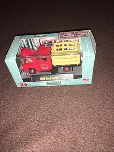 M2 AUTO-TRUCKS 1956 FORD F-100 STAKE BED TRUCK, RED, DAVIS FARMS,  1:64, NIB - Picture 1 of 6