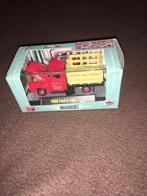 M2 AUTO-TRUCKS 1956 FORD F-100 STAKE BED TRUCK, RED, DAVIS FARMS,  1:64, NIB - Image 1 of 4