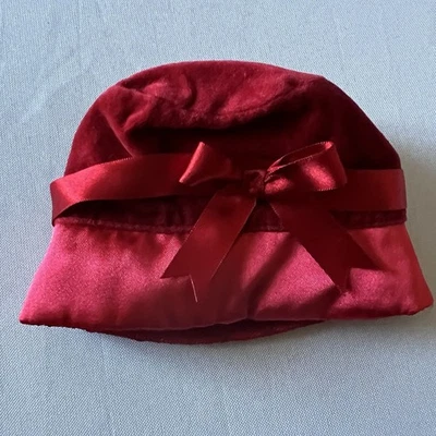 Sombrero American Girl Bitty Baby 2010 Sweet Scarlet Holiday Red Foto 1 de 4