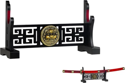 Soporte para espada - 4 opciones de nivel disponibles - Hecho a mano con soporte para katana de madera - Mueble Foto 1 de 4