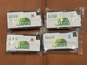 LOT OF 4 NEW JARBO 951XL Ink Cartridge M/C/Y Magenta Yellow Cyan HP - Picture 1 of 2