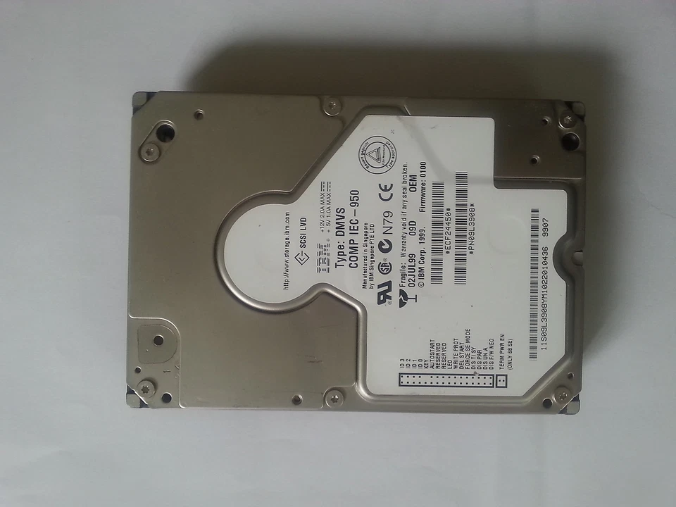 8.58 GB IBM 34L9195 10000RPM Ultra SCSI SCA 3.5" Internal Hard Drive NEW - Image 1 of 1
