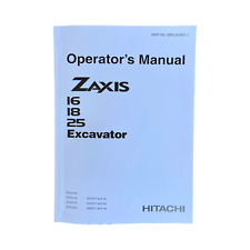 HITACHI ZAXIS ZX 16 18 25 EXCAVATOR OPERATORS MANUAL