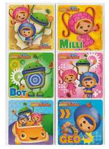 25 Team Umizoomi Stickers, 2.5" x 2.5" each, Party Favors