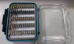 72 FB/BH Hasenohren mit Fliegenbox Forelle Nass Fliegenfischen Fliegen US Veteranenbesitz - Bild 1 von 1