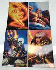 1994 Marvel Masterpieces Trading Card Oversize Masterprint Lot of 4-16.4x25.4 cm