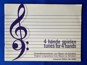 Klavier 4 HÄNDE SPIELEN Original Kompositionen von Mozart bis Schubert L.J. Beer - Bild 1 von 19