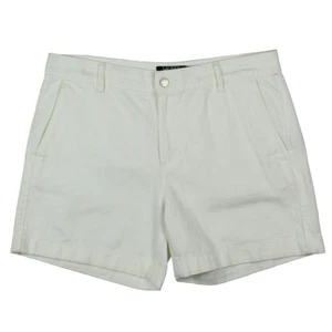 Ralph Lauren Shorts White Twil Classic Rise Solid Denim AU16 W34 US12 NEW Women - Picture 1 of 3