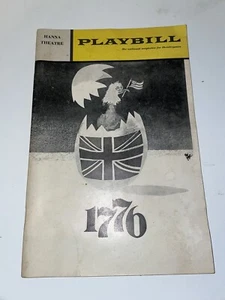 Vintage PLAYBILL, 1776, 46th St. Theatre,1970, William Daniels - Picture 1 of 4