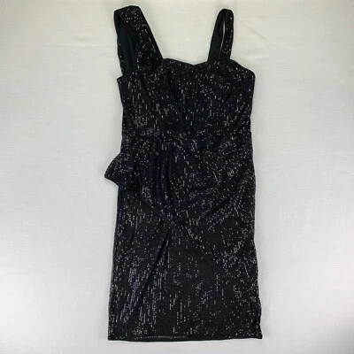 Sexy Vestido Grace Karin Negro Lentejuelas Brillo Brillante Sin Mangas Fiesta Club Talla L Foto 1 de 4