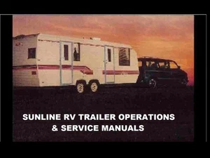 SUNLINE RV TRAILER CAMPER OPERATION MANUALs 430pgs w/ FRIG STOVE & AC Service - Picture 1 of 6