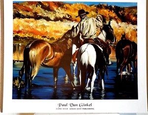KOMM VORBEI, VON PAUL VAN GINKEL, PFERDE UND COWBOY - Bild 1 von 2