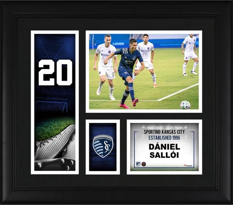Daniel Salloi Sporting Kansas City Framed 15x17 Player Core Collage Cover