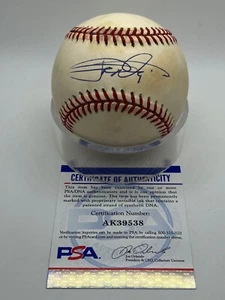 Jaret Wright Indians Braves Yankees Signed Autograph Official Baseball PSA DNA - Picture 1 of 2