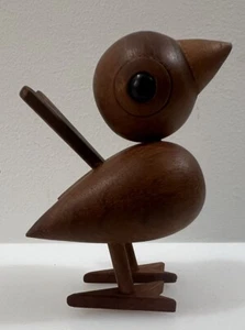Vintage Gunnar Florning Teak Bird Sparrow Denmark Mid Century Modern Danish - Picture 1 of 10