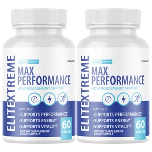 Elite Xtreme Max Performance Advanced Energy Support - 2 Bottles - Picture 1 of 5