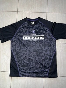 fremantle dockers AFL training t-shirt  tee shirt men's (L) - Foto 1 di 1