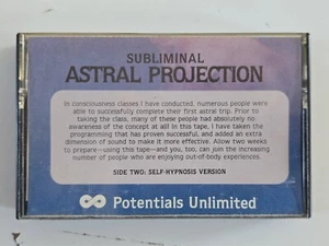 Subliminal Astral Projection Potentials Unlimited Cassette Tape New Age Spirit - Picture 1 of 4