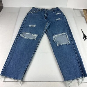 VTG 90s Levi's Jean Women 31x27* High Rise 560 Loose Straight Blue Denim Tag 12R - Picture 1 of 22