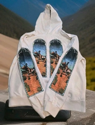 Sudadera con capucha Who Decides War x EST Gee vitral en marfil talla XL Foto 1 de 3