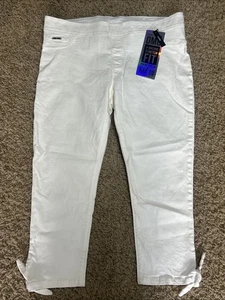 Neu mit Etikett Coco Carmen weiße Caprihose Stretch Baumwolle/Elasthan XL - Bild 1 von 16
