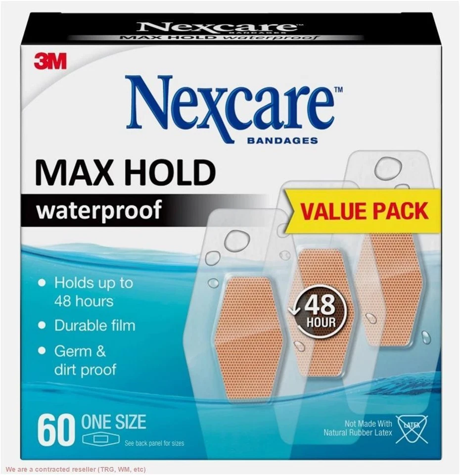 Nexcare Max Hold All One Size - 60ct Foto 1 de 1
